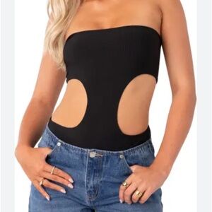 Edikited cut out body suit